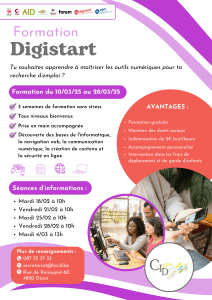 flyer formation digistart mars 2025